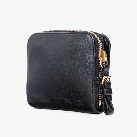 Miu Miu Black Leather Bi-Fold Compact Wallet - Picture 3 of 10